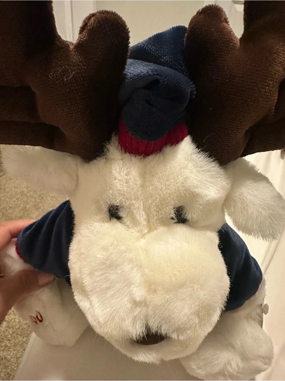 Vintage 2000 Snowflake Friends White Moose Plush - Tis The Season NWT